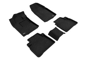 Nissan Maxima Floor Mats - Front and Rear - 3D MAXpider - Elegant Series - Black - `16-`23 Nissan Maxima Floor Mats - Front and Rear - 3D MAXpider - Elegant Series - Black - `16-`23